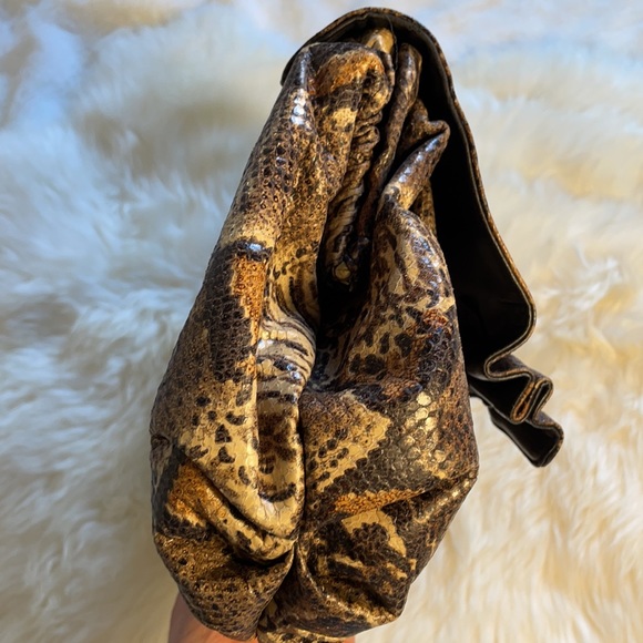 Sharif Genuine Vintage Genuine Python Snakeskin Clutch and Crossbody Handbag - Picture 17 of 17